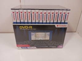 15 Pack Verbatim DVD+R 4.7 GB 1X - 4X 120 Min In Video Cases Brand New Sealed - £11.81 GBP