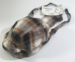 Zan Headgear Tank Flannel  Flydanna Cruiser Motorcycle Headwear-Black / ... - $9.90