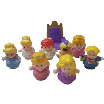 8 Little People Disney Musical Princess Ariel Prince Aladdin Tangled w chair - £13.69 GBP