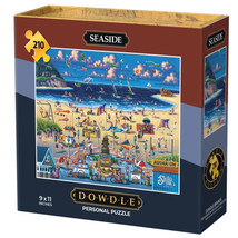Seaside Oregon 210 Piece Mini Personal Jigsaw Puzzle 9 x 11&quot; Dowdle Folk... - $19.79