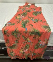 28 Palms Women&#39;s Summer Sleeveless Dress Medium Peach Tropical - £10.74 GBP