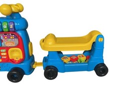 VTech Sit-to-Stand Alphabet Train Ride-On Toy with Blocks Letters Sounds image 6