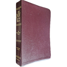 The NIV Bible 10th Anniversary New International Edition Burgundy Leather 1995 - £31.45 GBP