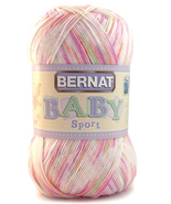 Bernat Baby Sport Yarn, Tiny Tulips, 10.5 Oz, 100% Acrylic, 5mm - £10.77 GBP