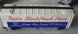Vintage HO Scale Solvenia Made Rath&#39;s Black Hawk Ham Boxcar Box Car - $12.87