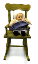 Knitting Grandma in Oversize Rocking Chair Whimsical Farmhouse Style Decor - £20.67 GBP