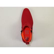 Men TAYNO Chelsea Chukka Soft Micro Suede Zip up Boot Coupe S Red image 8