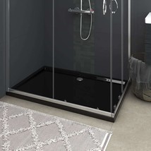 vidaXL Rectangular ABS Shower Base Tray Black 31.5&quot;x47.2&quot; - $412.84 CAD