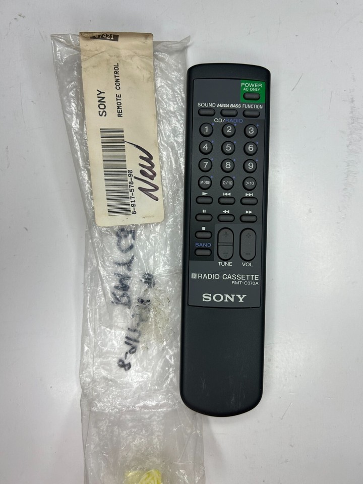 Sony RMT-C370A Radio Cassette Stereo Remote Control. OEM for CFD370 +more  			