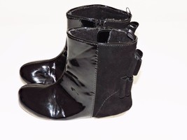 GAP True Black Holiday Boots V2 Modern Bow Zipper Shoes Dressy Preschool 10 Fall - £16.11 GBP