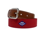 Roostas The Dickson Embroidered Belt Red Multi - $47.00