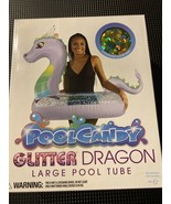 Pool Candy Glitter Dragon Large Pool Float Tube 40&quot; Diameter - $3.86