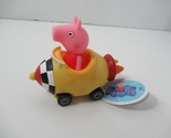 Peppa Pig rocket taxi racer car vehicle NWT yellow red black white checkd - $4.94