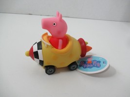 Peppa Pig rocket taxi racer car vehicle NWT yellow red black white checkd - £3.88 GBP