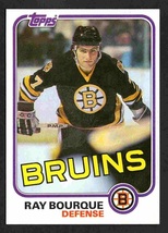 Boston Bruins Ray Bourque 1981 Topps Hockey Card #5 2nd year nr mt - £3.18 GBP