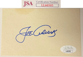 Joe Adcock signed 3x5 Index Card- JSA #LL60505 (Milwaukee Braves/1957 WS Champs) - £37.55 GBP