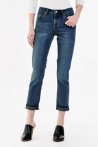 Dear John Denim blaire high rise cuffed jeans in Medium Wash - size 29 - £48.72 GBP