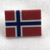 Norway Small Flag Pin Plastic Vintage - £9.85 GBP