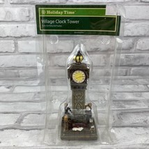 Holiday Time Village Clock Tower Christmas Village Accessory NOS Walmart - £16.10 GBP