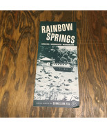 Vintage tourist attraction rainbow springs Florida brochure pamphlet mov... - $19.75