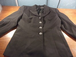 DLA WOMEN&#39;S DRESS BLUE JACKET COAT SIZE 14MR DARK BLUE SI 409 - $34.40