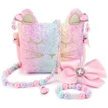 Purse For Little Girls Dress Up Jewelry Pretend Play Kids Accessories Toddler Ca - £22.18 GBP