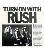 Rush Promo 1980 Advertisement Prog Rock Vintage Live Concert Article DWEE26 - $41.12 CAD