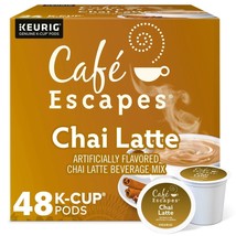 CAFE ESCAPES CHAI LATTE KCUPS 48CT - $35.44