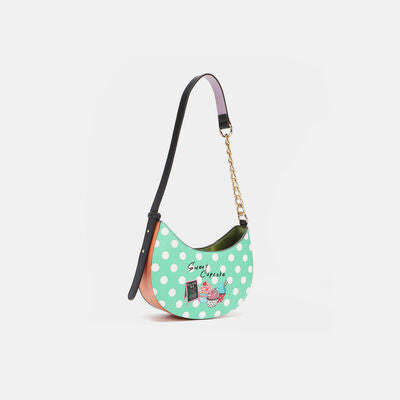 Nicole Lee USA Vegan Leather Polka Dot Shoulder Bag Item image 3