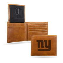 New York Giants Wallet Billfold Laser Engraved - $55.49