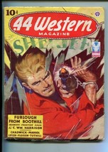 .44 WESTERN-11/1943-WESTERN Pulp THRILLS- Gunfight COVER- HARRISON-vg - £35.54 GBP