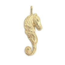 Vintage Seahorse Horse Necklace Pendant 14K Yellow Gold, 4.94 Grams - £542.83 GBP