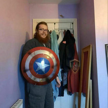 Captain America Shield-Metal Prop Replica, Marvel Captain Steve Rogers - £116.03 GBP