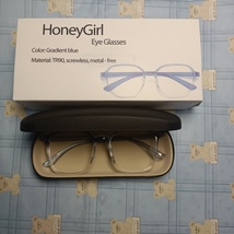 HoneyGirl Eye Glasses-8g, Unisex, Gradient Blue, with Comfortable Dimensions image 4