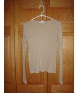 Fresh Produce Top L Sand Dollar Wide Rib Long Sleeve Top - £13.59 GBP