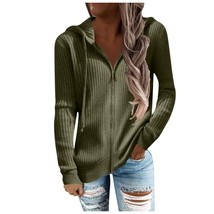 2022 Long Sleeve Open Front Cardigans For Women Casual Knit  Zip Up Hooded Outwe - £161.58 GBP