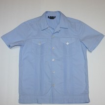 Gap Kids Boy&#39;s Blue Embellished Havana Short Sleeve Shirt Top size 6 7 - £10.16 GBP