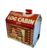 Vintage Log Cabin Syrup Tin 100th Anniversary Rust Dents Authentic - $185.41 MXN