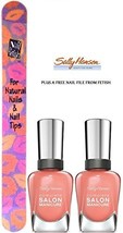 Sally Hansen Complete Salon Manicure On The Mango #844 (Pack Of 2 Bottles) Pl... - £15.79 GBP