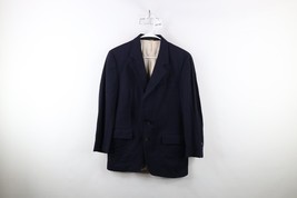 Vintage 80s Calvin Klein Mens 40R Distressed Wool 2 Button Suit Coat Jac... - €30,61 EUR