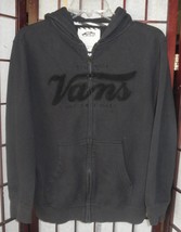 men/ womens sweatshirt vans off the wall black size medium hooded long sleeve lo - £22.64 GBP