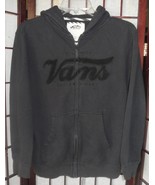men/ womens sweatshirt vans off the wall black size medium hooded long s... - €25,18 EUR