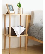 EXILOT Solid Wood Nightstand Tall Side Table - Table for Living Room Bed... - £51.98 GBP