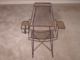 Kids Metal Mexican Rocking Chair &quot;Sillon&quot; With Cup Holder Black Gold - $100.00