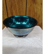 Gorham Silver YC 779 Footed Serving Bowl 6 1/2&quot; Blue Glass Insert Made I... - €64,51 EUR