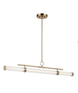 Kichler 52754CPZLED Riven Linear LED Chandelier Champagne Bronze Finish NEW - $989.99