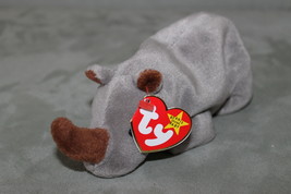 Ty Beanie Babies Collection Spike The Rhino Plush Stuffed Animal Toy - $7.45