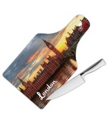 LONDON ENGLAND : Gift Cutting Board Big Ben Parliament Flag British UK C... - $40.68 CAD