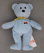 Ty Teenie Beanie Babies Big Red Shoe The Bear Lt Blue Plush Stuffed Anim... - £2.34 GBP