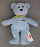 Ty Teenie Beanie Babies Big Red Shoe The Bear Lt Blue Plush Stuffed Anim... - $5.99